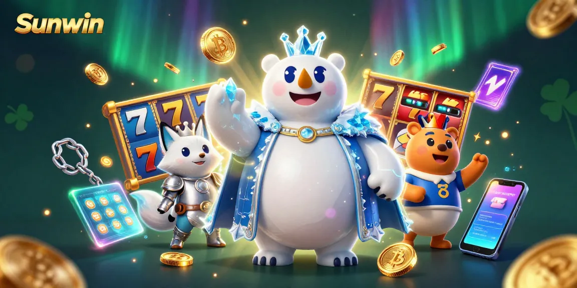 Engage in thrilling gameplay at Sunwin with jackpot slots and colorful casino elements.