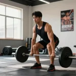 Effiziente Fitness-Routine im Selliza Shop mit hochwertigen Steroiden und motivierender Atmosphäre.